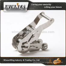 Customized 1.5" Wide Handle stainless steel spring ratchet buckle